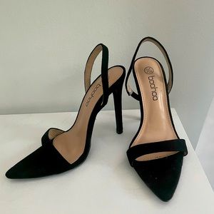 Pointed Toe Slingback Heels